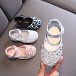 Rhinestone Autumn Girls Leather Spring Pearl Bow Princess Soft Children Baby Toddler Single Shoes G L L