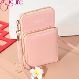 Shoulder Bags Gusure Brand Design Cellphone Wallet For Women Small Bag Pocket Mini PU Leather Crossbody Handbags Purse