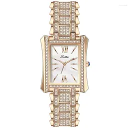 Wristwatches 2024 SCOTTIE Luxury Watches Ladies Waterproof Wristwatch Women Golden & Silver Classic Quartz Watch Female Elegant Clock