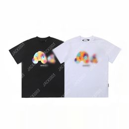 Palm 24SS Summer Letter Printing Broke Beheaded Rainbow BEAR Logo T Shirt Boyfriend Gift Loose Oversized Hip Hop Unisex Short Sleeve Lovers Style Tees Angels 2242 EQQ