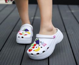 Summer Women Platform Garden Sandals Cartoon Fruit Ladies Slippers Slip On Girl Beach Shoes Fashion Slides Two Wear Y2004051956695