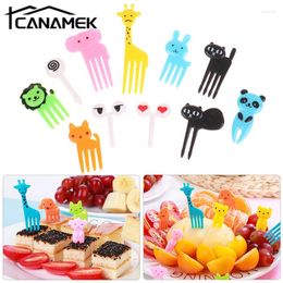 Forks Mini Animal Picks Bento Vegetable Crockery Cute Toddler Children Fruit Toothpick Kids