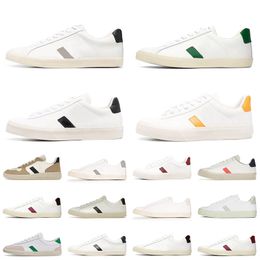 Vejasneaker lässige Schuhe französische Brasilien Erde grüne kohlenstoffarme Bio-Baumwolle Flats Plattform Sneakers Klassische weiße Designerschuhe Frauen Herren