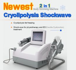 Cryolipolysis Shock Wave ED Treatment Machine Shockwave Pain Relief Physiotherapy Fat Freezing Cellulite Reduction 360 Cryotherapy Device