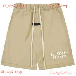 Essentialspants Designer Shorts for Men Clothes Shorts Summer Board Women Cotton Relaxed Drawstring Side Seam Pockets Essentialsclothing Short Sport Pant 7678