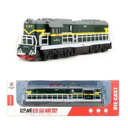 Diecast Model Cars Diecast Toy Vehicle Model China Dongfeng 5271 Locomotive Pull Back Audio and Light Vehicle Education Series Gifts for Children WX