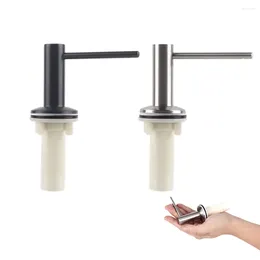 Liquid Soap Dispenser Solid Metal Kitchen Sink Pump Lotion Holder 360° Head Silicone Tube Kit Under Deck Counter Tool