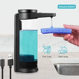 Liquid Soap Dispenser Automatic For Hands Washing Kitchen Chargable USB Smart