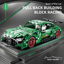 Blocks ToylinX Technology Super Racing 456PCS Model Building Blocks Car Rear Pull DIY Car Childrens Building Toys WX