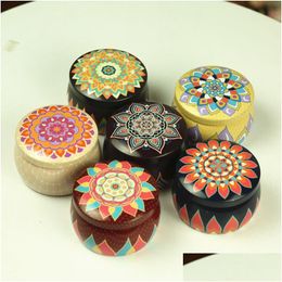 Storage Bottles Jars Candy Tin Box Candle Jar Empty Tinplate Can Drum Shape Chocoate Vintage Favor Gift Drop Delivery Home Garden Hous Otnpe