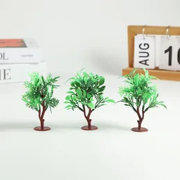 Decorative Flowers Simulated Plant Fake Tree Fence Sand Table Scene Ornament Model Loose Accessories Toy Small Green Hair Transplant