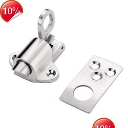 Door Locks New Matic Spring Latch Bolt Stainless Steel Self-Closing Sliding Lock Window Gate Safety Hasp Hardware Drop Delivery Home G Dhqzt