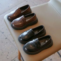 Bambini in pelle primaverile Autunno slip-on boys moca