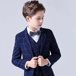 Big Boys Ball Gowns For Graduation Baby Boy Birthday Formal Photography Suit Kids Blazer Dress Children Party Prom Clthing Set