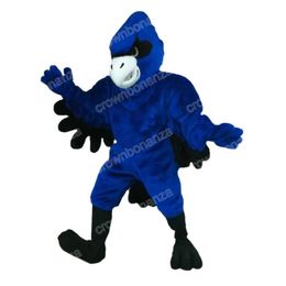 2024 Halloween blue jay Mascot Costumes Halloween Cartoon Character Outfit Suit Xmas Outdoor Party Festival Dress Promotional Advertising Clothings