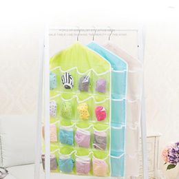 Storage Bags 16 Pockets Organiser Home Clear Door Hanging Bag Shoe Rack Wardrobe Cabinet Drawer Hanger