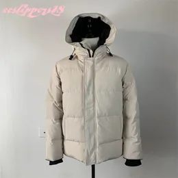 Mäns kanadensiska parka ner jackor vinter veste kappa homme utomhus ytterkläder stora jassen päls huva fyrrure manteau varm hiver parkas douedoune