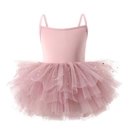 Girl's Dresses Baby girl picture princess dress sleeveless baby fluffy ballet dress black pink white party dance baby clothing 1-8Y WX