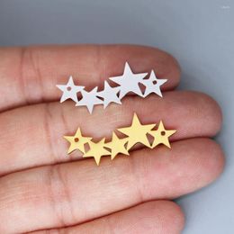 Pendant Necklaces 3pcs/lot Stainless Steel Little Star For DIY Jewellery Making Bracelet Necklace Earring Craft Charm