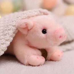 Cute Lifelike Pig Plush Toy Stuffed Soft Animal Simulation Piggy Doll Girls Toys for Boy Birthday Gift