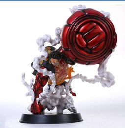 Decorative Figurines Japanese Anime One Piece Figure Statue 25CM PVC Gear Fourth Big Hand Luffy Decoration Model Toys For Collection ZH484