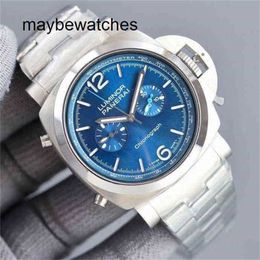 panerass Luminors VS Factory Top Quality Automatic Watch P.900 Automatic Watch Top Clone Pam01218 Fashion Transparent Blue Round Wear Resistant