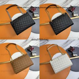 ys bag Mirror Ysllbags Envelope Retro Quality Designers Small Bag Womens 10A Real Leather Caviar Chevron Quilted Flap Purse Handbag Luxury Crossbody Black