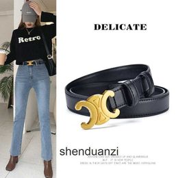 Celline High end designer belts for womens Ladies leather belt double belt red fashion simple fashion womens trousers belt. Original 1:1 with real logo and box