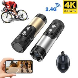 Sports Action Video Cameras 4K action camera waterproof bicycle helmet camera anti shake sports DV wireless WiFi video recorder driving recorderB240515