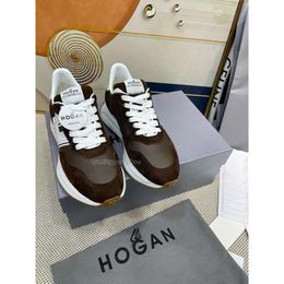 Italy New Designer Esigner H 641 Casual Shoes H641 H630 Hogans Shoe Womens For Man Summer Fashion Smooth Calfskin Ed Suede Leather High Quality Hogans Sneakers 48B