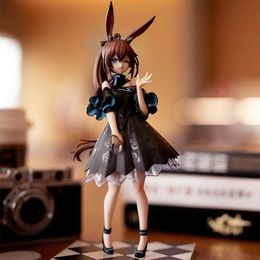 Action Toy Figures Rabbit Ear Black Dress Cute girl 20cm Amiya Anime Figurine Action Figure Toys Doll Collection Christmas Gift With Box Y240516