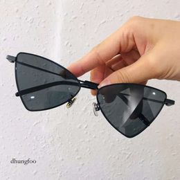 Black Cateye Sunglasses for Women Grey Lens Fashion Sun Glasses Sonnenbrille occhiali da sole Shades with box