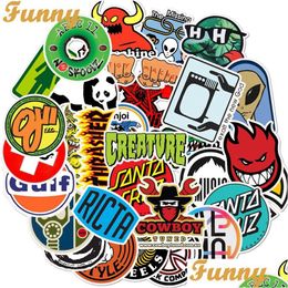 Car Stickers 50Pcs Fashion Iti Decal Sticker For Guitar Laptop Book Water Cup Lage Fridge Skateboard Bicycle Drop Delivery Automobiles Otwd0