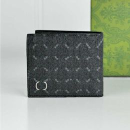 10A Fashion With Purse Fashion Short Black Leather Box Women Luxury Designers Holders Card Men Gift Top Wallet Quality 231215 Dchhu