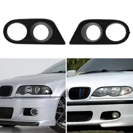 Lighting System Carbon Fiber Car Fog Lights Cover For E46 M3 2pcsLamp Frame 2001-2006 Front Hood Bar Grille Light Accessories