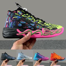 Lamelo Ball Tasarımcı Basketbol Ayakkabıları Erkek Kadınlar Mor MB 4 MB0.4 MB4 Köpük Melo Zapato Lamelos Rick 2024 Erkek Kadın Moda Eğitmeni Sneaker Boyutu US4-US12