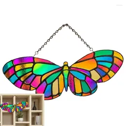 Decorative Figurines Sun Catcher Butterfly Window Hanging Decor Crystal Rainbow Suncatcher Prism Design Chime For Windows Colourful Home