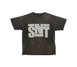 Men's T-Shirts Summer Washed Saint Michael T SNT T-Shirt Men Women High Quty Vintage Tops Black Short Slve T Shirt GYM T240515