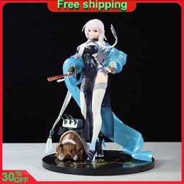 Action Toy Figures 26cm Azur Lane Game Action Picture Advanced Version HMS Belfast 2D Animation Beautiful Girl Pose Model Handdrawn Gift S2451536