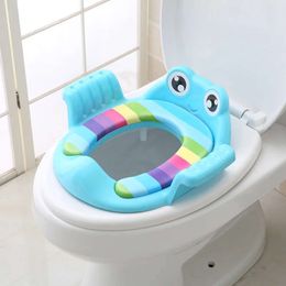 Baby Child Potty Toilet Trainer Seat Step Stool Ladder Adjustable Training Chair comfortable cartoon cute toilet seat for childr L2405