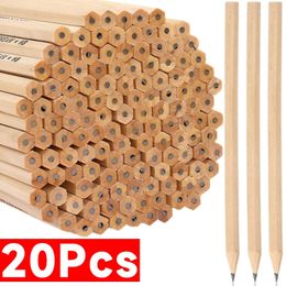 201PCS Wooden Lead Pencils High Quality Carpenters Hexagonal Grip Pencil Student Children Artist Writing Drawing Stationery 240511