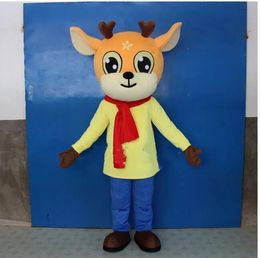 Halloween Sika Deer Mascot Costume High quality Cartoon animal theme character Carnival Festival Fancy dress Xmas Adults Size Birthday Party Outdoor Outfit