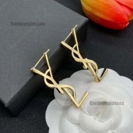 Fashion Stud Earrings for Womens Luxury Letter Simple Earring Designers Elegant Gold Earrings Ladies Formal Jewelry Valentine's Day Gift G245168YS