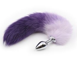Lovely Fox Tail Stainless Steel Beads Butt Plug Adult Sex Products Anal Sex Toys For Women Funny Anal Plug Sex Toys2339424