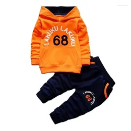 Clothing Sets 2024Children Pure Cotton Kids Hoodies Boy Outfit Sports Suit 1-5T Boys Girls Suits Child Clothes