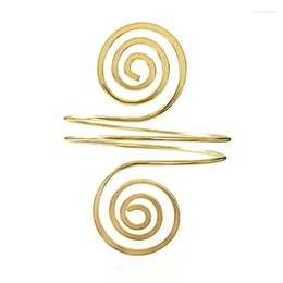 Bangle Gold Silver Plated Spiral Bracelet Armband Upper Arm Cuff Armlet Festival Bridal Belly Dance Jewellery