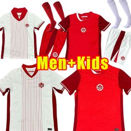 24 25 Canada Soccer Jerseys national team 2025 2024 DAVIES DAVID LARIN CAVALLINI LARYEA MILLAR HOILETT Men jersey football shirts tshirt HOME kids child