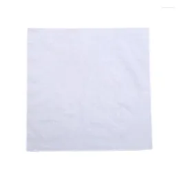 Bow Ties Lightweight White Handkerchiefs Cotton Square Hankie Washable Chest Towel Pocket For Adult Wedding Party