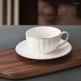 Mugs Prime Ceramic Mug Milk Espresso Aesthetic Breakfast Reusable Coffee Cup Personalised Gift Kahve Fincan Takimlari Home Garden