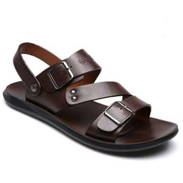 Toe Open Shoes Summer Casual confortável confortável calçado de praia macho masculino sandálias 230509 178 D B785